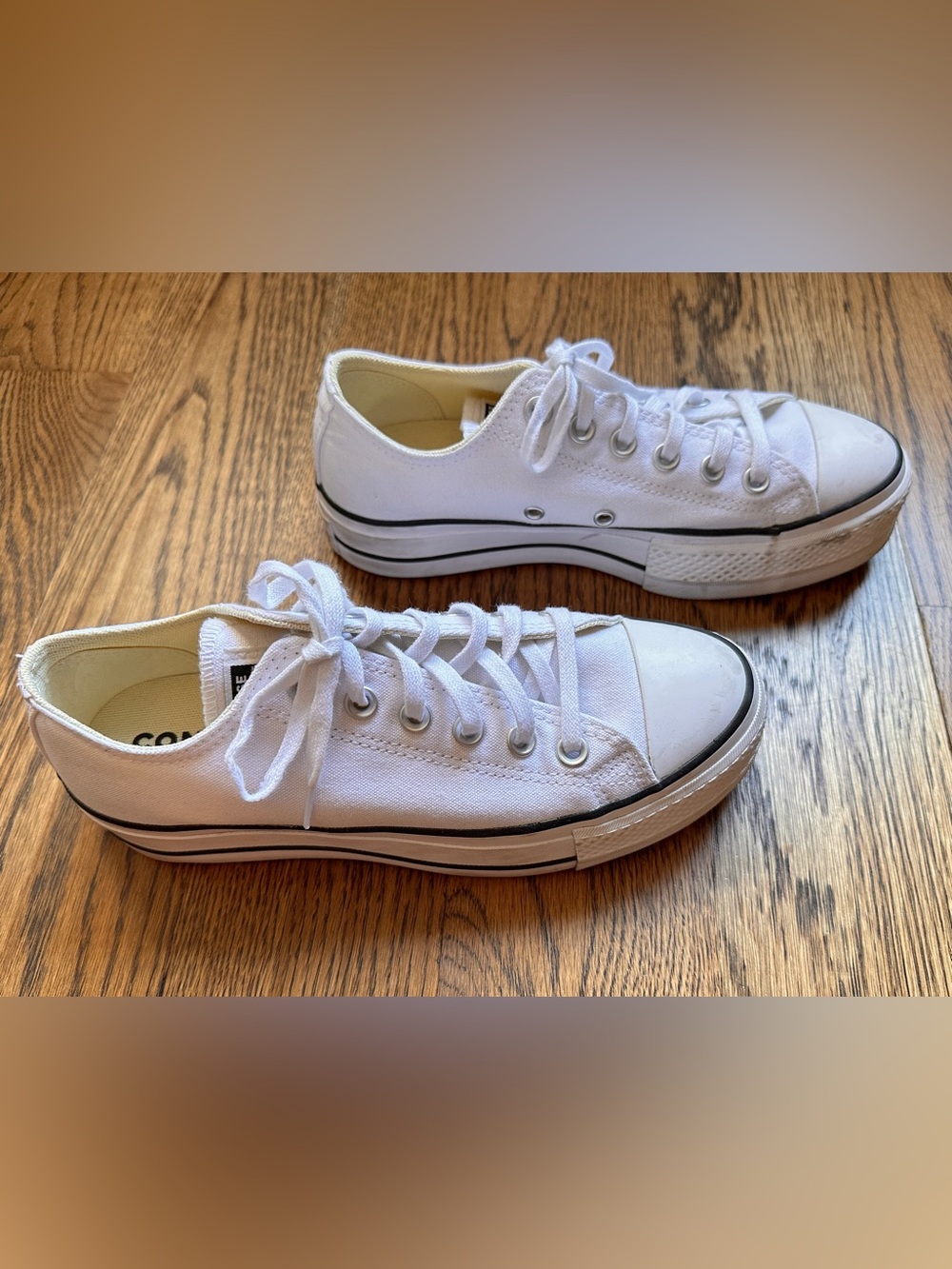 Classic Converse Chuck Taylor All Star Lift Low-Top Canvas Platform Sneakers